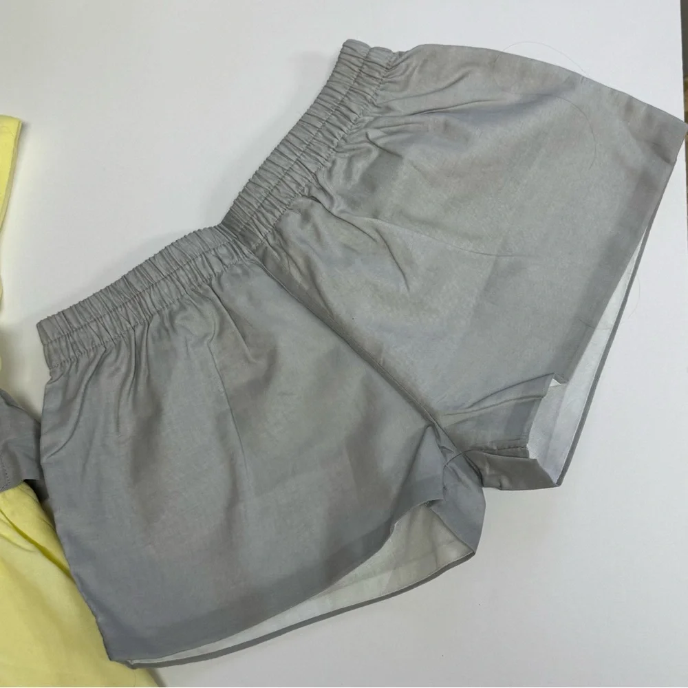WELL DRESSED WOLF NWT Embroidered Tunic Dress & Shorts Set Yellow Gray Girls 4T